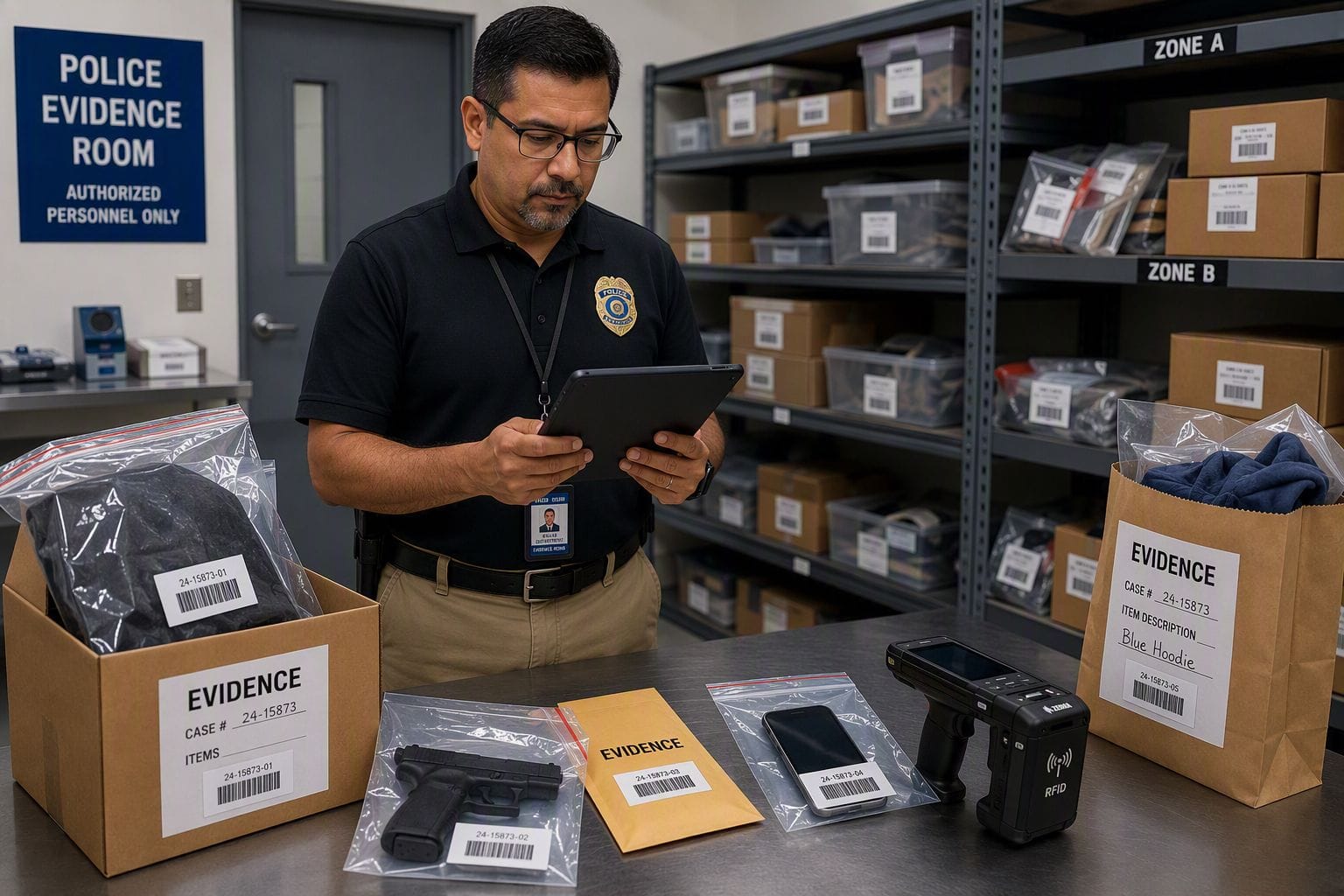 Digital Evidence Management System for Police Departments