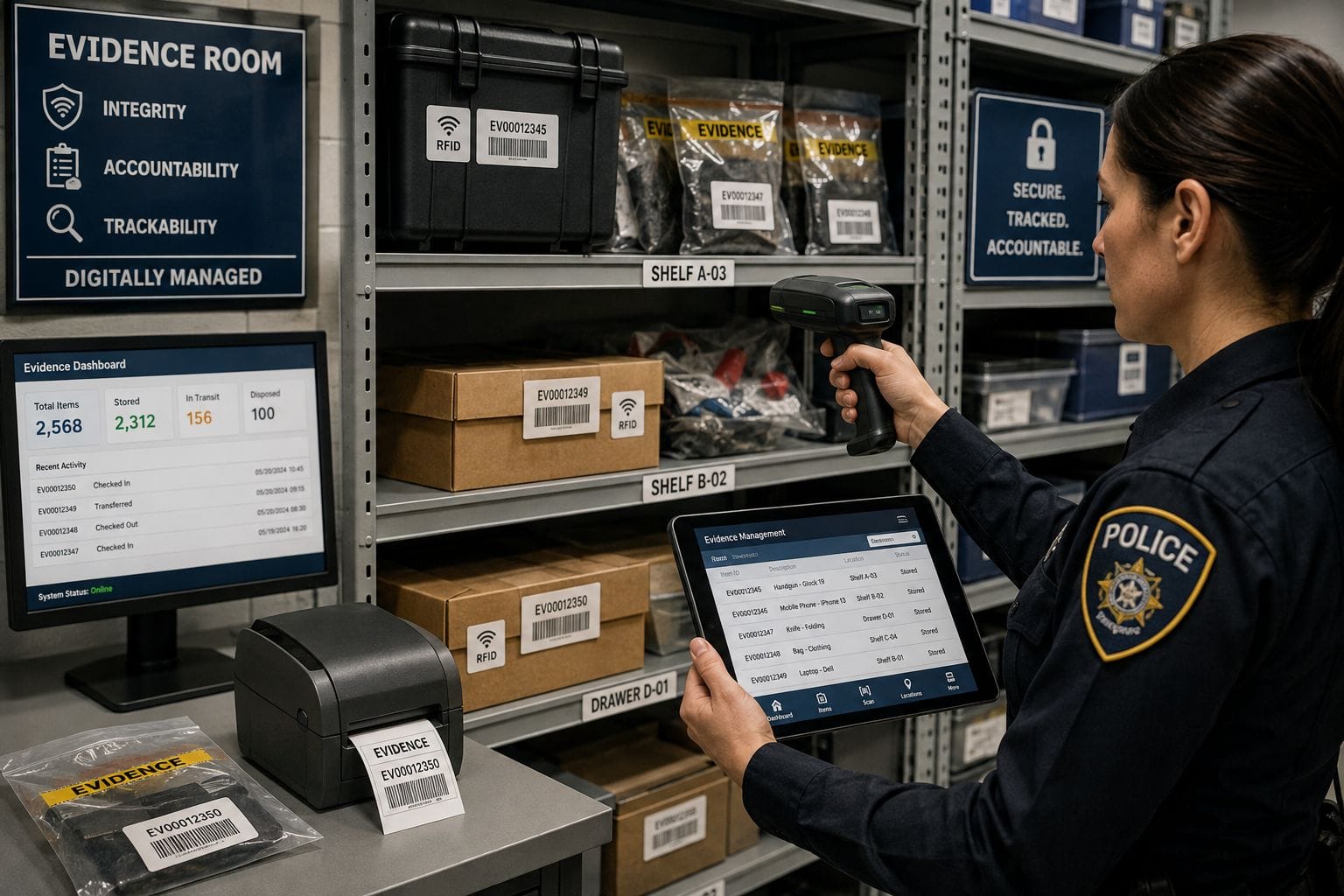 Digital Evidence Management System for Police Departments