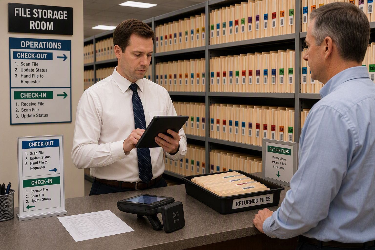 Physical file tracking in the digital age - GOBO File and Document Tracking System
