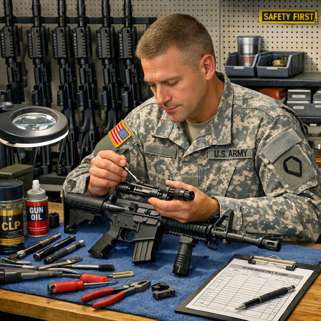 Weapon Maintenance Tracking System for Cleaning, Test Firing and Inspection Records